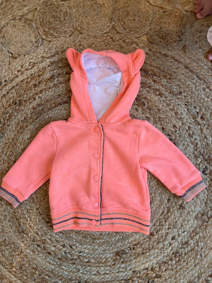 Sweat à capuche fille 9 mois Kiabi