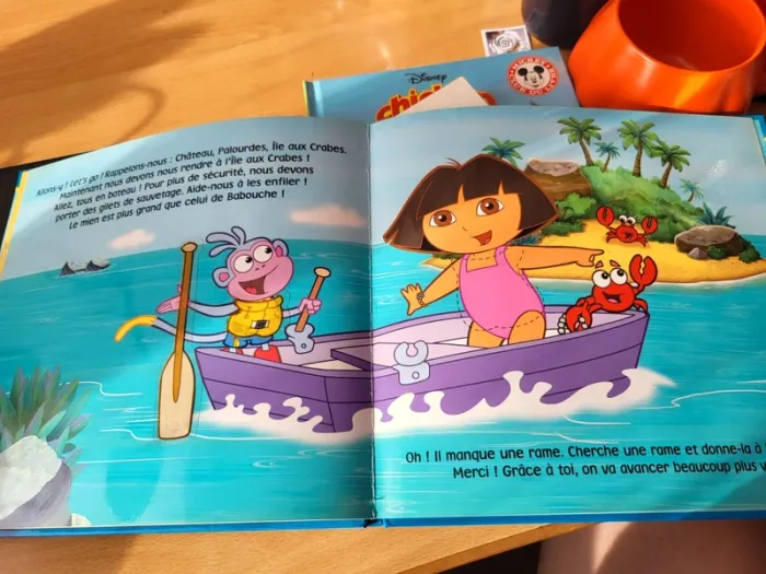 Livre enfant Dora et le bébé crabe Livre stickers - photo numéro 11