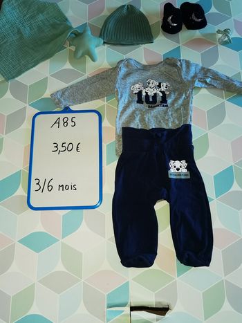 A85 - ensemble garçon 3/6mois