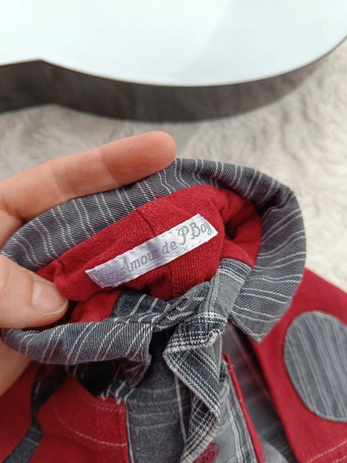 Combinaison sans pied à  carreaux Garçon 6 mois Un amour de PBoy 100% coton - photo numéro 6