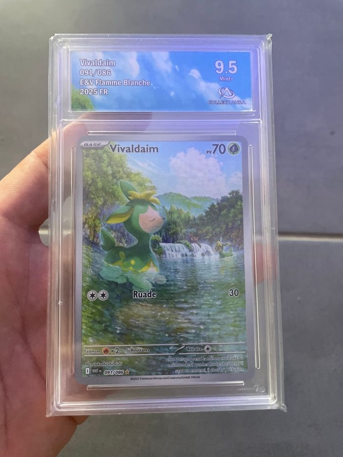Pokémon carte gradée FR Vivaldaim AR CA 9.5
