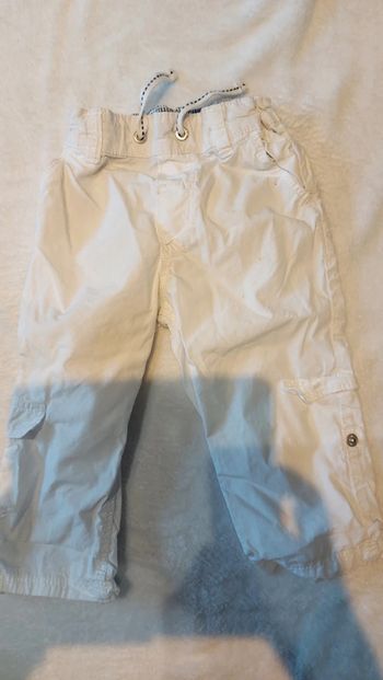 Pantalon garçon blanc 18 mois