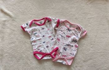 Lot de 2 bodies manches courtes