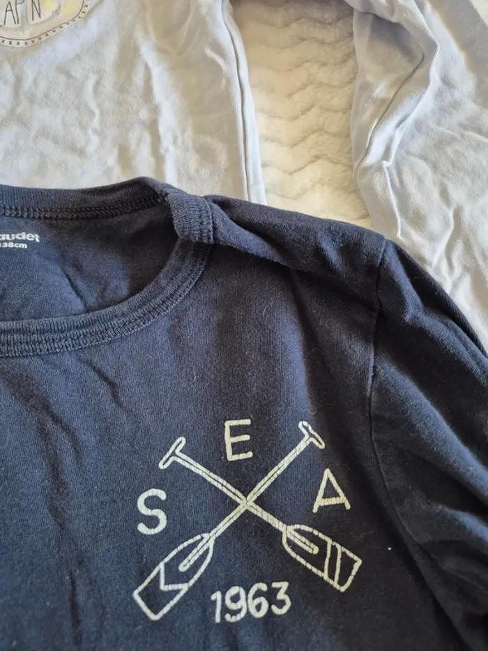 Lot de 3 maillots de corps manches longues  10 ans - photo numéro 2