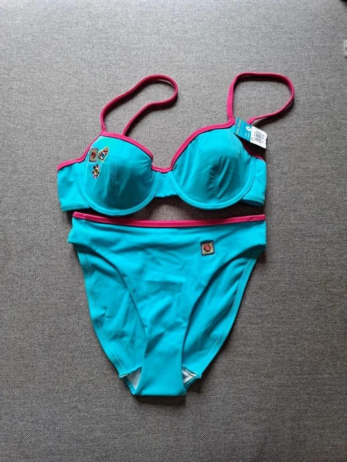 Maillot de bain bleu en S