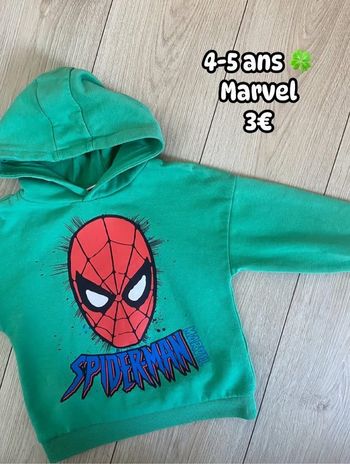Sweat 🍀 4-5 ans 🍀 Marvel