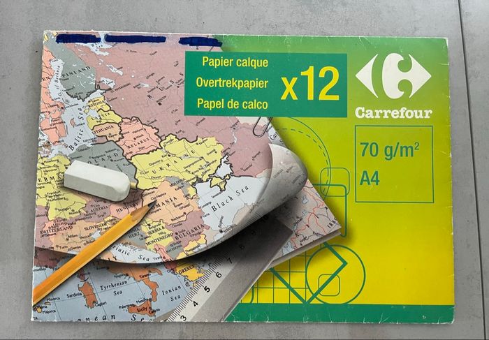 Papiers canson couleur millimetré calque - photo numéro 3