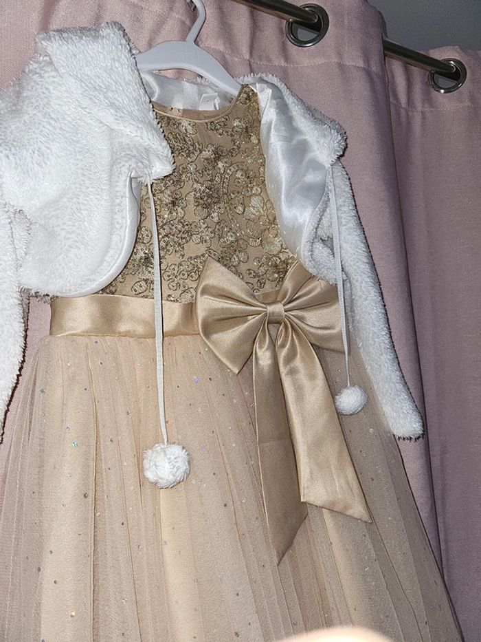 Robe soirée+ boléro + cerceau fille - photo numéro 4