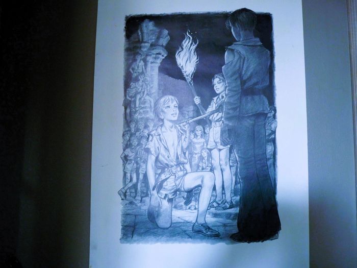 Affiche garçon poster decoration mur graphite tbe