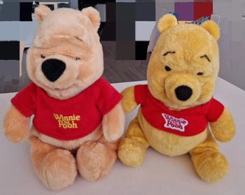Lot de 2 peluches Winnie l'ourson