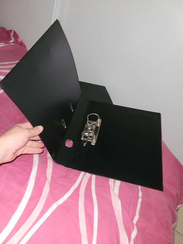 Lot 2 classeurs noirs - photo numéro 3