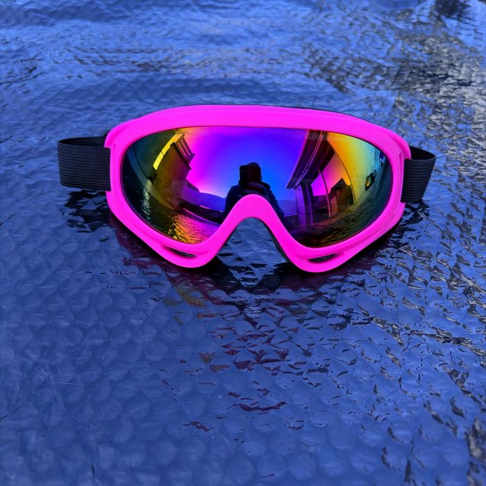 🔥 Masque / Lunettes de ski miroir multicolore rose