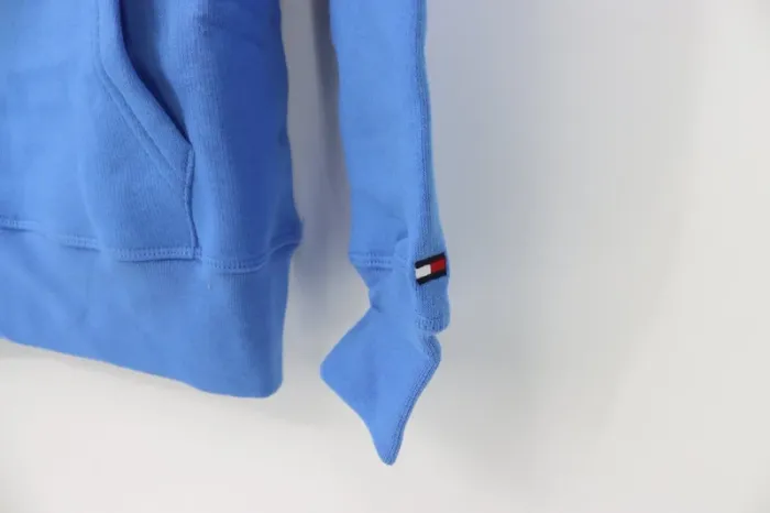 Sweat à capuche Homme ou Femme Tommy Hilfiger bleu – Taille S (taille petit) - photo numéro 4
