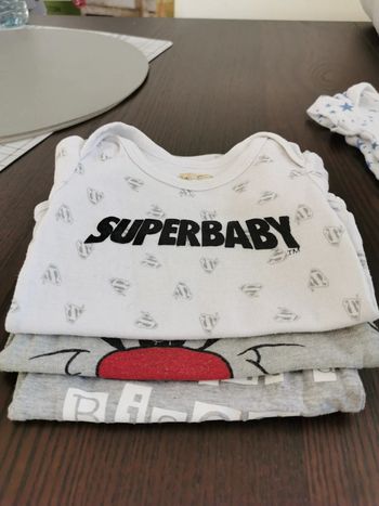 Lot 3 bodies manches courtes