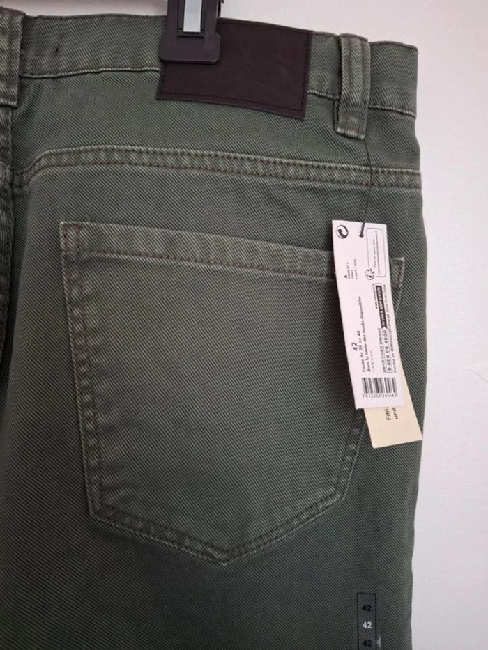 Pantalon jeans vert foncé monoprix homme neuf taille L 40 - photo numéro 9