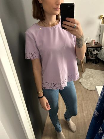 T-shirt violet Shein taille L