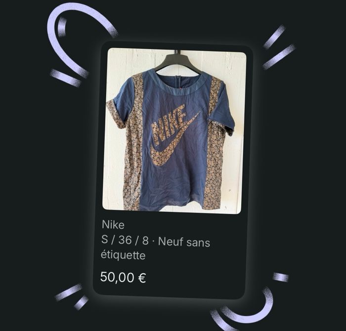 T-shirt Nike de la collection sportswear casual Y2K.