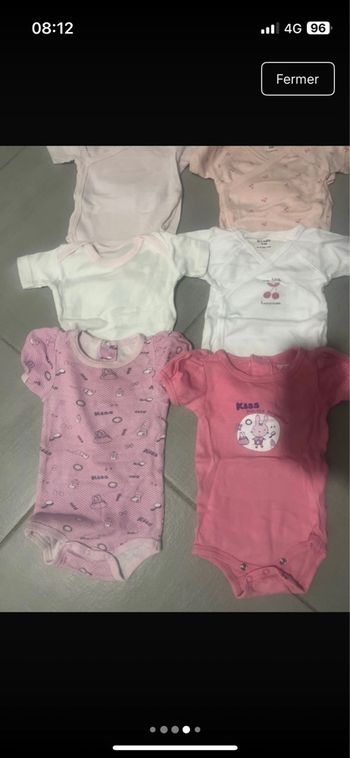 Lot bodies fille 