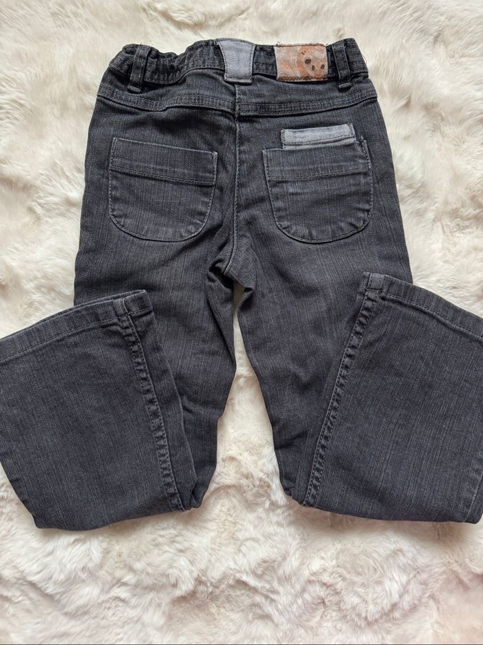 👖 jean gris - coupe large - fille - 5 ans - vertbaudet- état satisfaisant - photo numéro 5