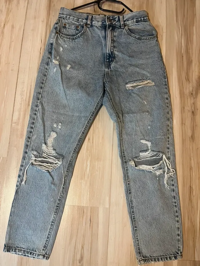 jeans à trou pull and bear - photo numéro 7