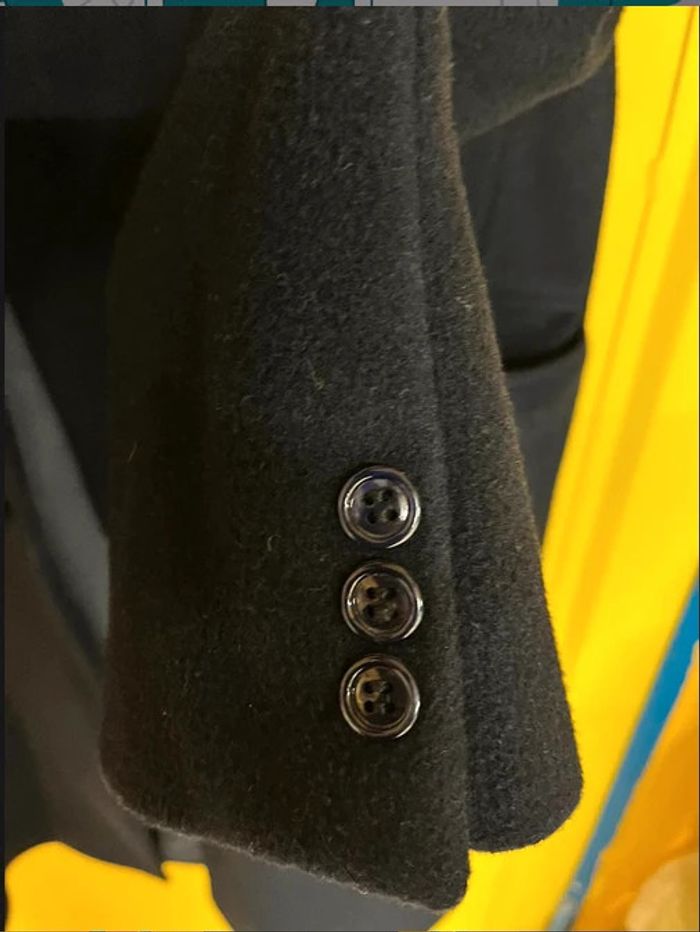 🌟Parfait état sublime manteau homme cachemire et laine taille 56🌟 - photo numéro 9