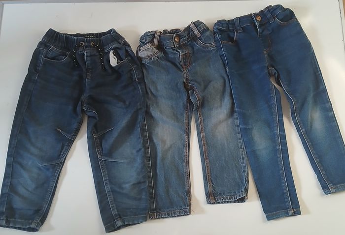 Lot de 3 Jeans bleu marine