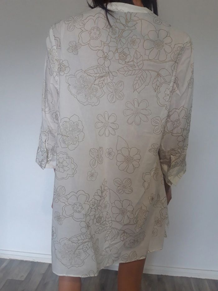 Blouse 3/4 Coton (blanc), XL / 42 / 14 - photo numéro 6
