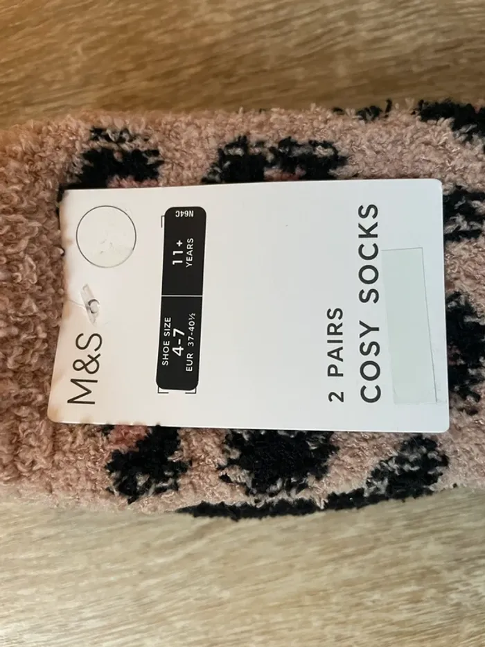 Lot de 2 chaussettes d'hiver antidérapantes et - photo numéro 2