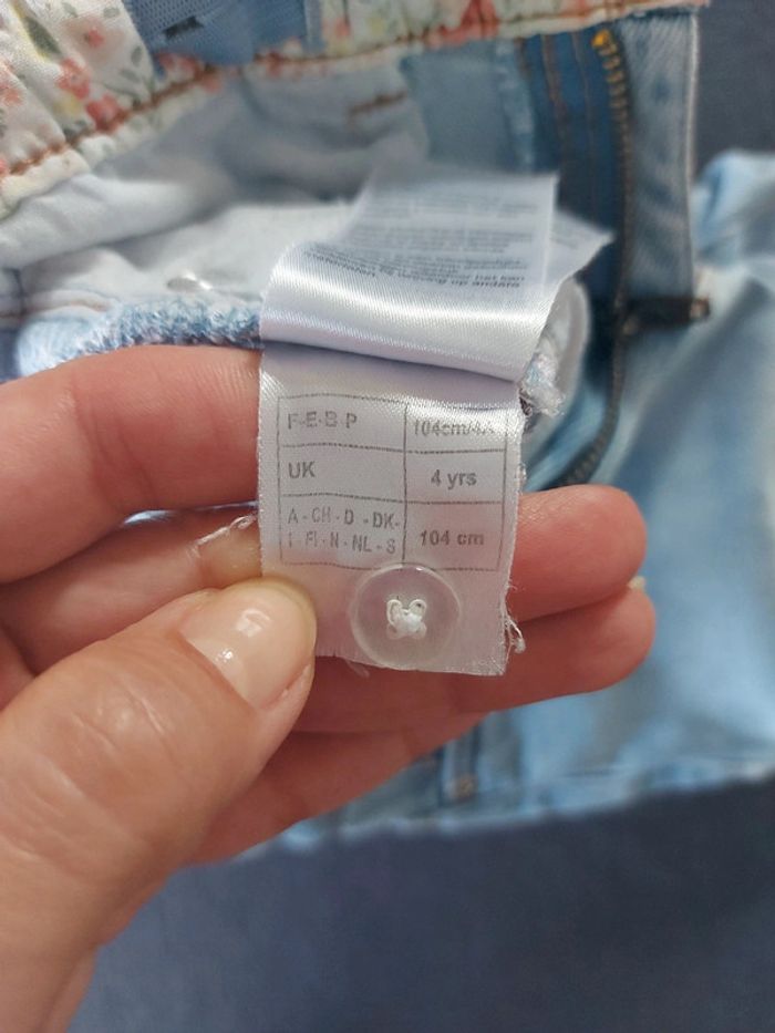 Bermuda Vertbaudet jeans clair 4 ans - photo numéro 12