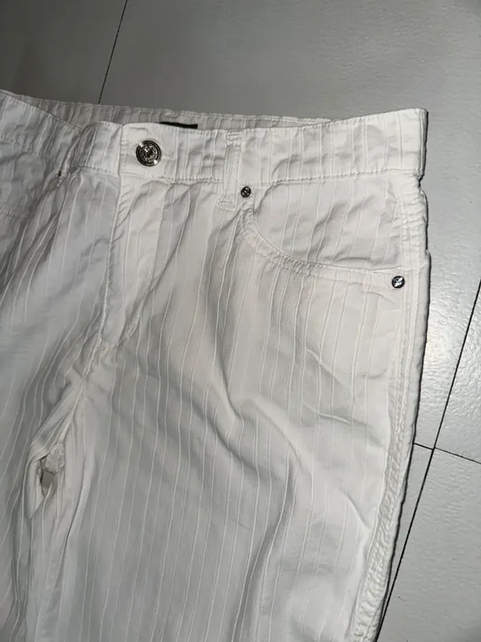 Magnifique pantalon droit blanc Aqua Jeans Neuf T40 - photo numéro 6