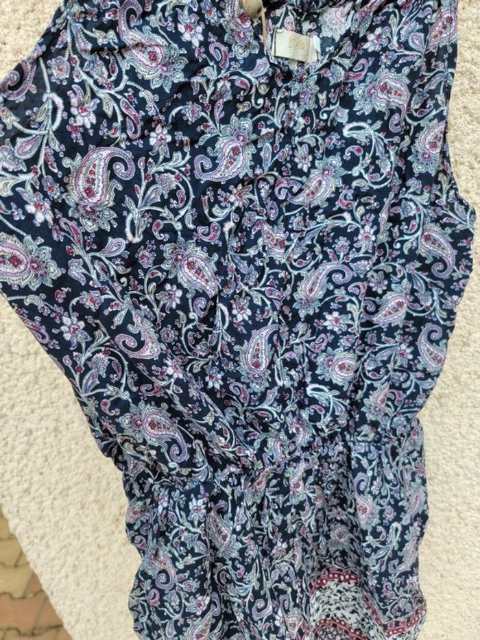 Robe tunique courte mosaïque ethnique pour l'été - photo numéro 2
