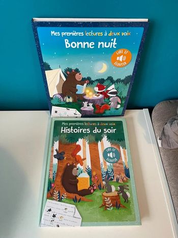 2 livres sonore histoire à lire à deux