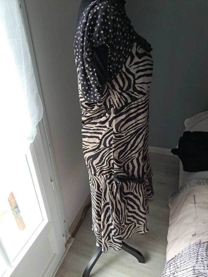robe marron voile