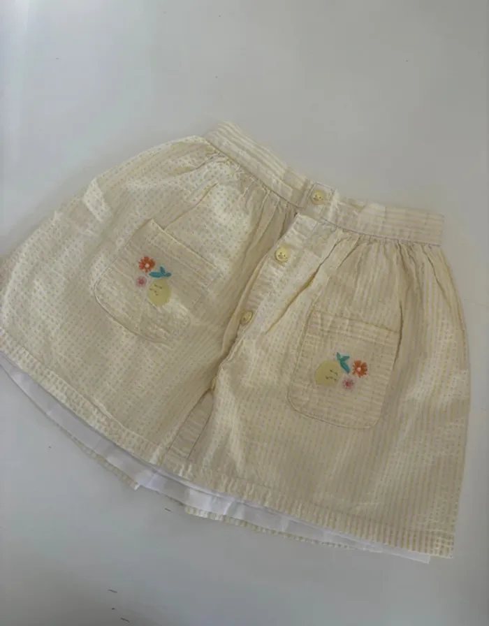 Jupe sergent Major citron