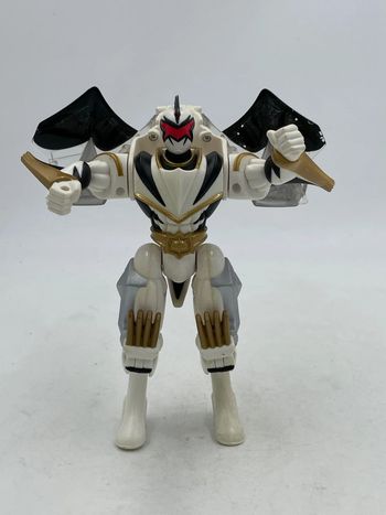 Figurine articulée Power Rangers Dino Thunder White Ranger Transforming Zord 7 pouce 2003