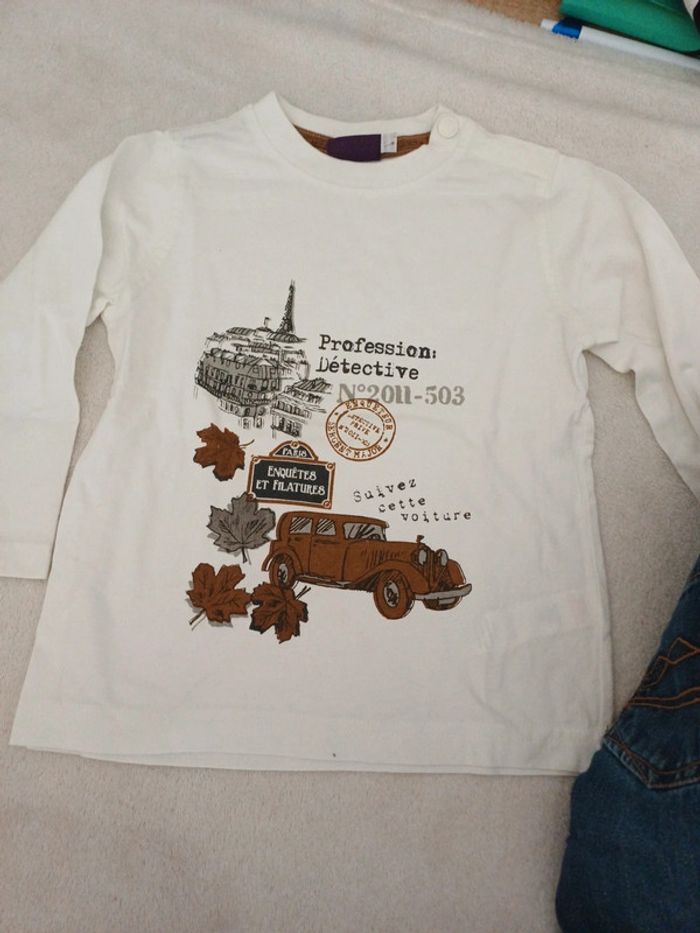 Jean et t-shirt 2 ans garçon Sergent major - photo numéro 2