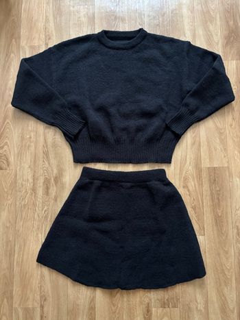 Ensemble pull jupe noir M