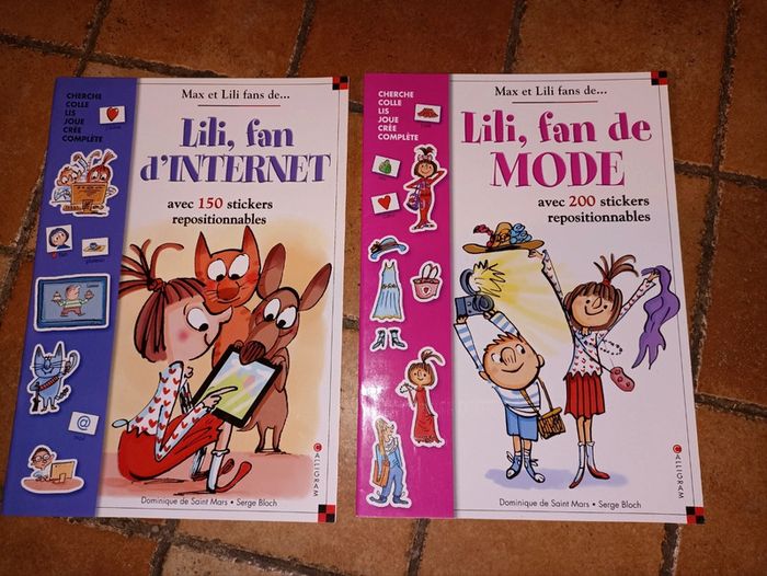 Lot deux livres Lili de max et lili