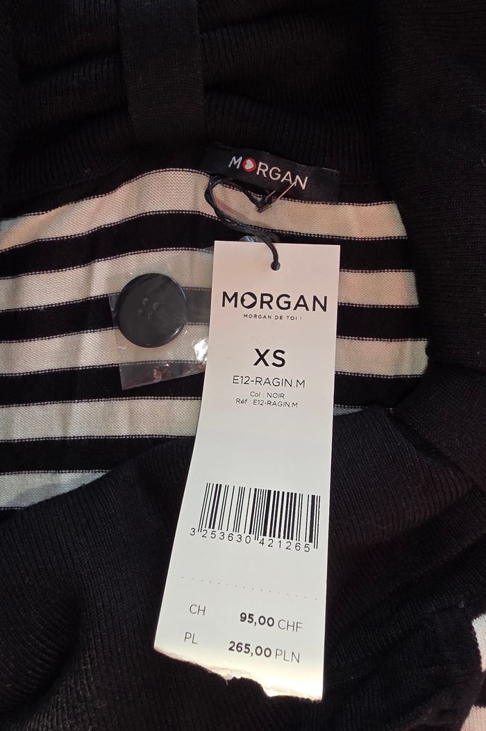 Robe mi-longue noire/bl1nche moulante XS - photo numéro 4