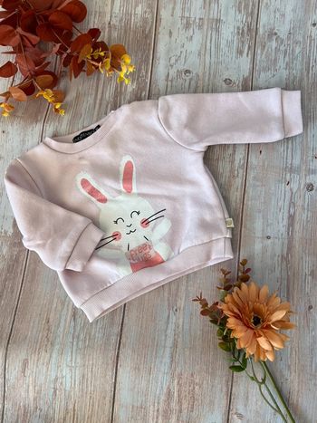 Pull rose 3 mois lapin in extenso