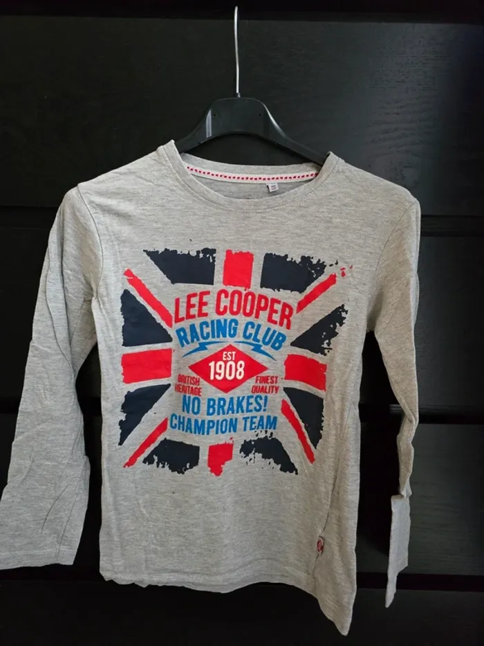 Tee-shirt gris ML Lee Cooper