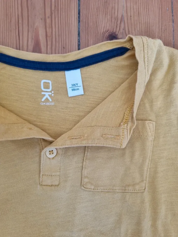 T-shirt jaune moutardes - photo numéro 2