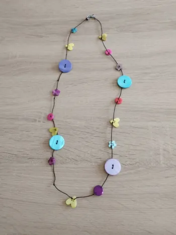 Collier sautoir coloré camaïeu