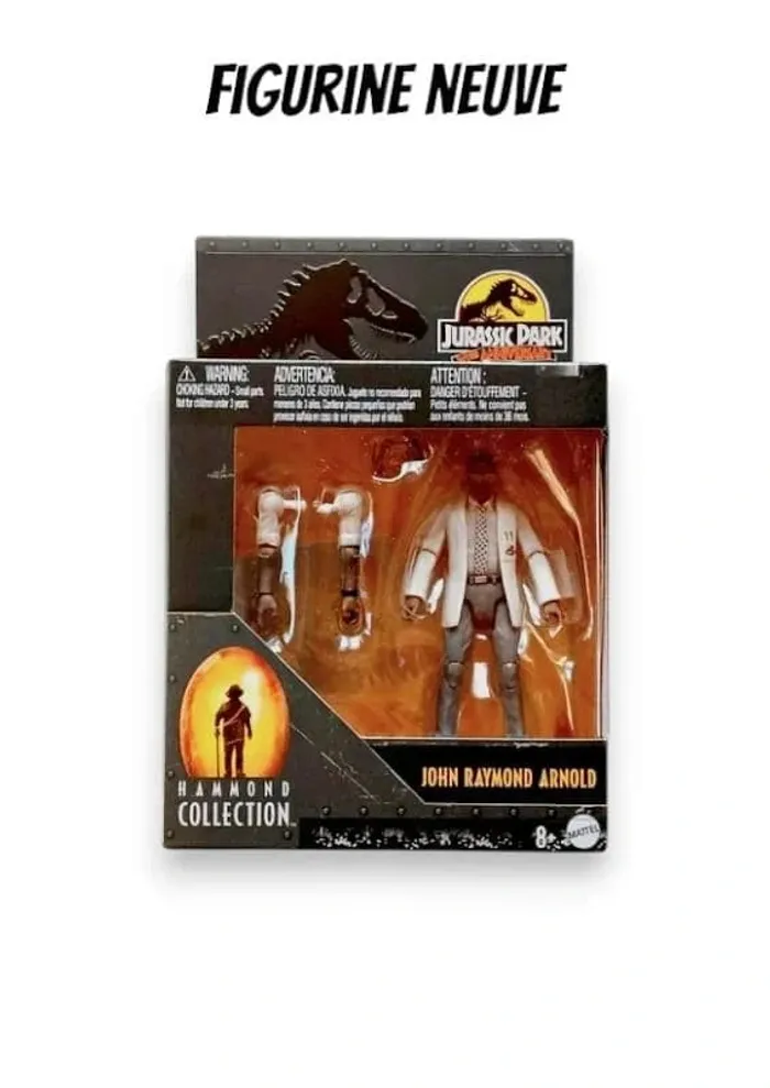 Figurine Jurassic World Hammond Collection John Raymond Arnold Mattel