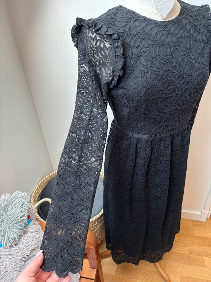 🖤 sublime robe longue dentelle noire - Idano - T38 - photo numéro 5