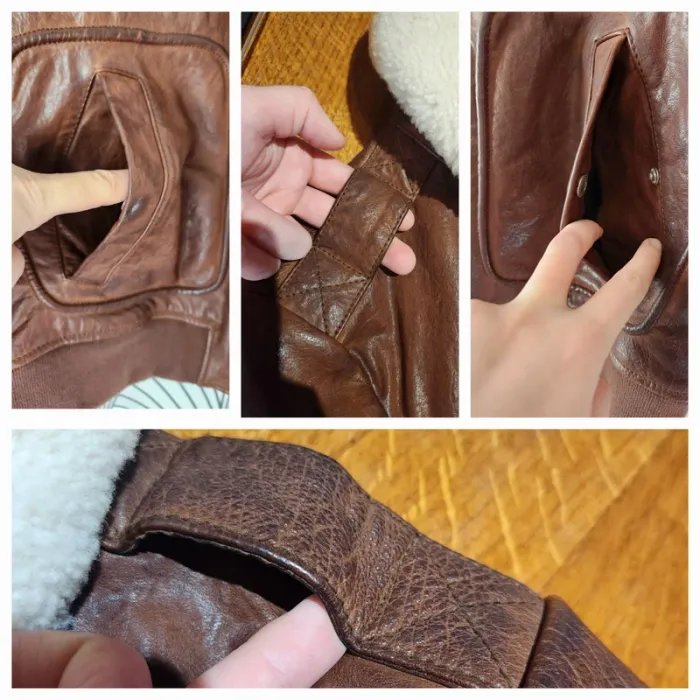 Veste en cuir Superdry - photo numéro 9