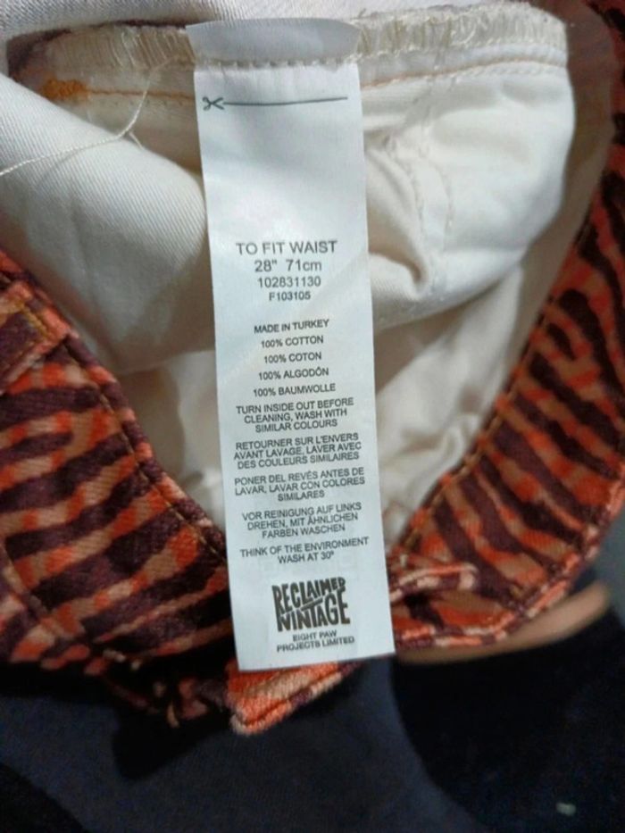 C21 pantalon imprimé Reclaimed Vintage W28 - photo numéro 4