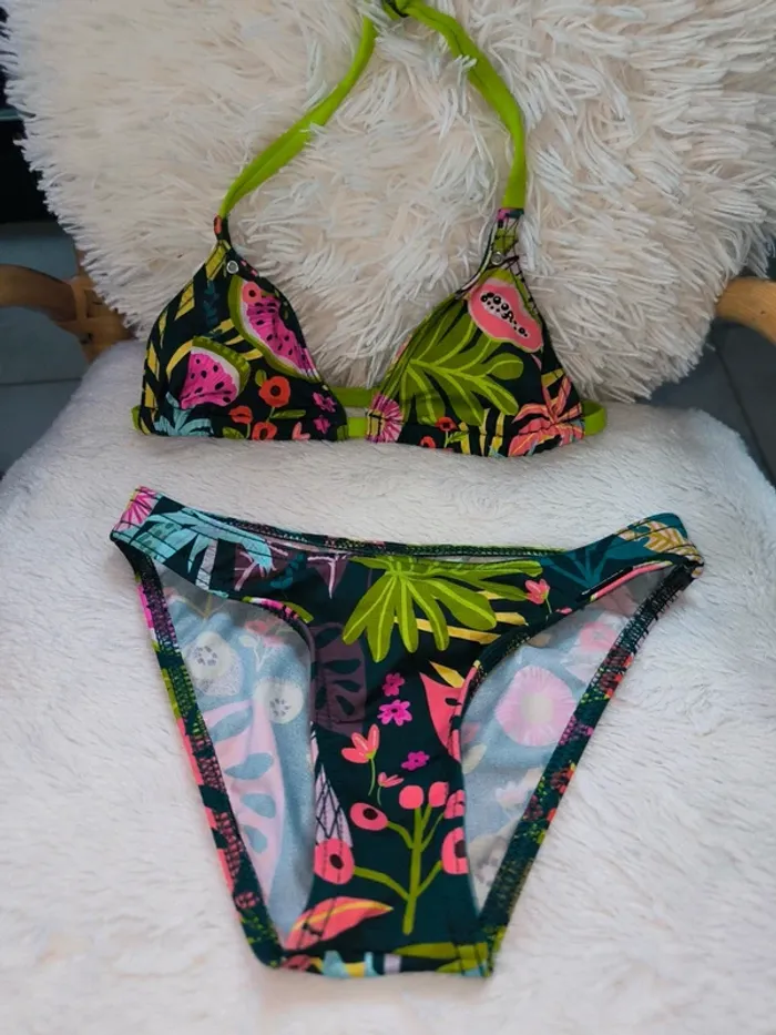 Maillot de bain 2 pièces grain de sable