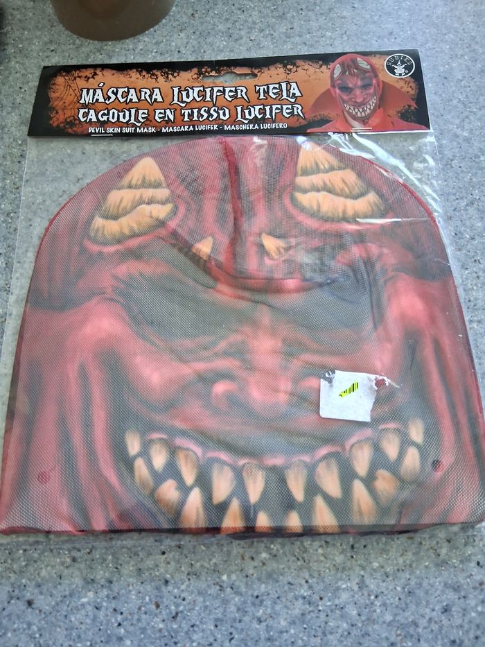 Masque halloween " fantôme " en tissu neuf