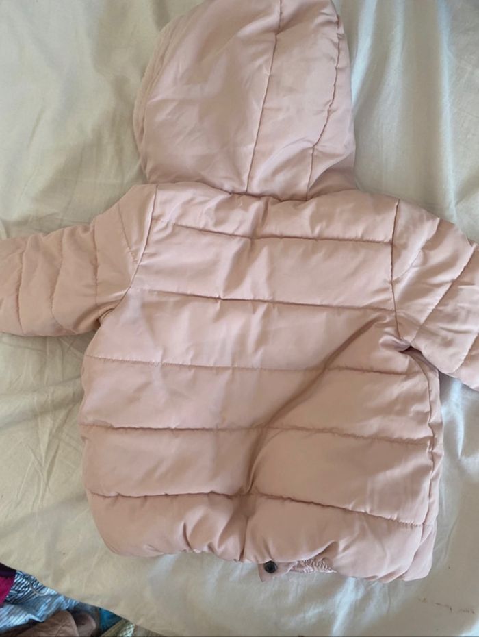 Manteau hiver fille Vertbaudet taille 6-9 mois - photo numéro 4
